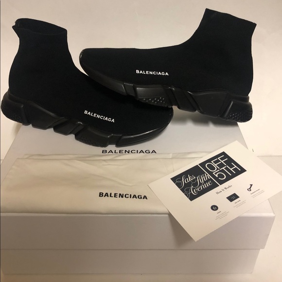 balenciaga triple black sock